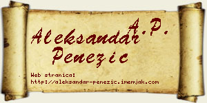 Aleksandar Penezić vizit kartica